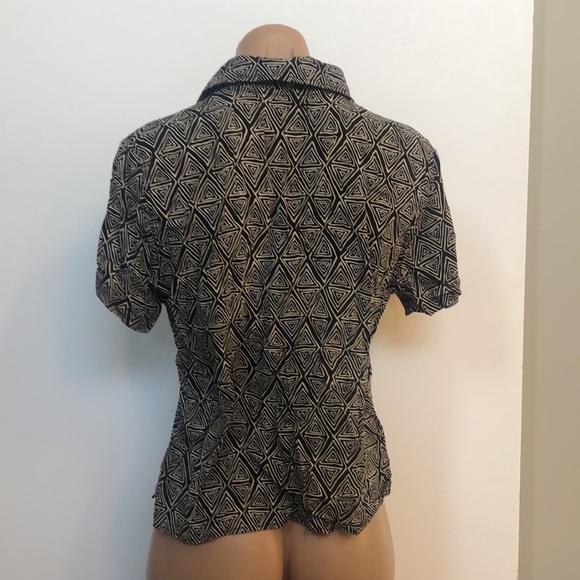 Urban Outfitters Vintage-Look Patterned Button Up Shirt - So Cute sz S / SP - Picture 5 of 6